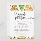 Invitation Pizza Baby shower Whimsical Slice Décontracté (Devant)