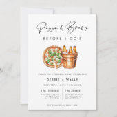 Invitation Pizza & Brews avant le dîner de répétition de I Do (Devant)