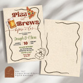 Invitation Pizza Brûle Avant De Faire Couples Fête des mariée