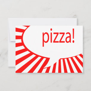Invitation pizza ! : bulle comique