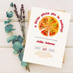 Invitation Pizza chaude tarte aux pommes barbecue fromage Bab