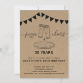Invitation Pizza & Cheers & Beers Anniversaire - N'importe qu (Devant)