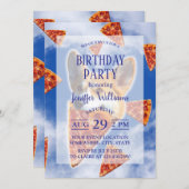 Invitation Pizza de Chien de Corgi (Devant / Derrière)