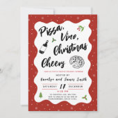 Invitation Pizza de Noël et fête du vin (Devant)