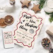 Invitation Pizza de Noël et fête du vin