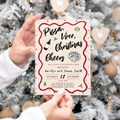 Invitation Pizza de Noël et fête du vin