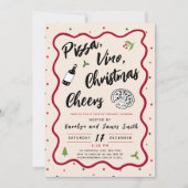 Invitation Pizza de Noël et fête du vin (Devant)
