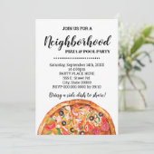 Invitation Pizza de quartier & Pool Summer Party Bash (Debout devant)