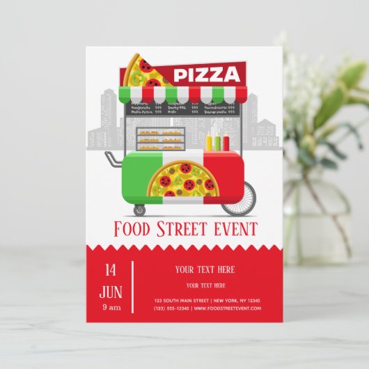 Invitation pizza de rue (Debout devant)