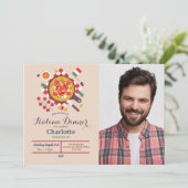 Invitation Pizza Dîner Italien Anniversaire Fête Déjeuner Pho (Debout devant)