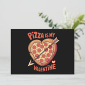 Invitation Pizza Est Ma Saint-Valentin Drôle (Debout devant)