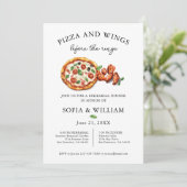 Invitation Pizza Et Ailes Avant Le Dîner De La Répétition Des (Debout devant)