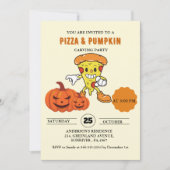 Invitation Pizza et fête de l'halloween de la sculpture Citro (Devant)