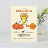 Invitation Pizza et fête de l'halloween de la sculpture Citro (Debout devant)