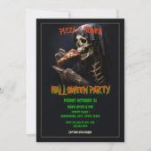 Invitation Pizza et os Halloween Party (Devant)