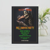 Invitation Pizza et os Halloween Party (Debout devant)