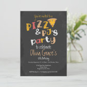 Invitation Pizza Et Pyjama (Debout devant)