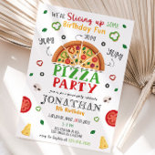 Invitation Pizza fête anniversaire Modèle d'invitation