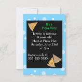 Invitation Pizza fête d'anniversaire (Devant)