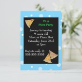 Invitation Pizza fête d'anniversaire (Debout devant)