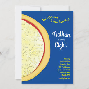 Invitation Pizza fête d'anniversaire