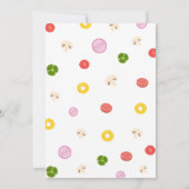 Invitation Pizza fête pour enfants 1er anniversaire (Dos)