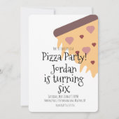 Invitation Pizza Lover Foodie Party Fromage Fromage Anniversa (Devant)