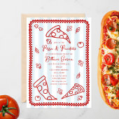 Invitation Pizza & Pacificateurs Croquis Doodle Boy Baby show