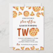 Invitation Pizza partie de fête amusante Anniversaire Invitat (Devant)