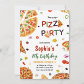Invitation Pizza Party Anniversaire Invitation, Pizza Anniver (Devant)