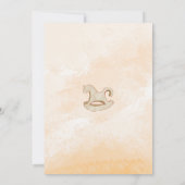 Invitation Pizza Party Baby shower Pacifier Aquarelle mignon (Dos)