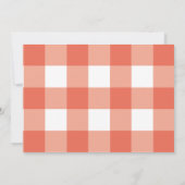 Invitation Pizza Party Chalkboard rouge En vichy photo Annive (Dos)