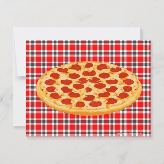 Invitation Pizza Party Invitation, Conception de nappes (Dos)