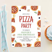 Invitation Pizza Party, Slice of Fun Pizza Party Anniversaire