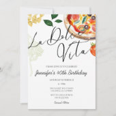 Invitation Pizza & Pasta Party Italien Anniversaire Dîner (Devant)