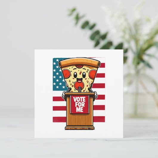 Invitation pizza patriotique vote pour moi (Debout devant)