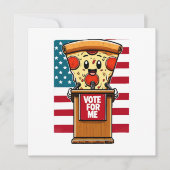 Invitation pizza patriotique vote pour moi (Devant)