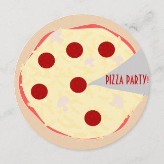 Invitation Pizza Pie Pizza Party