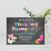 Invitation Pizza, Pool et Pajama Party (Debout devant)