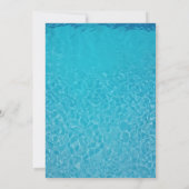 Invitation Pizza & Pool Party Eau d'été Anniversaire (Dos)