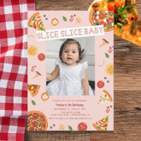 Pizza pour bébé Slice moderne Premier anniversaire