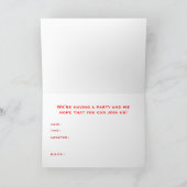 Invitation pizza rétro (Intérieur)