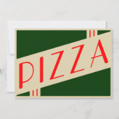 Invitation pizza rétro (Devant)