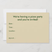 Invitation pizza rétro (Dos)