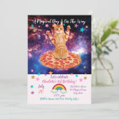 Invitation Pizza space cat (Debout devant)