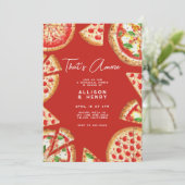 Invitation Pizza Thats Italiens Plus Dîner De Répétition Mari (Debout devant)