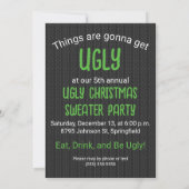 Invitation Pizza Ugly Christmas Sweat (Dos)