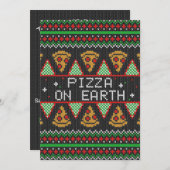 Invitation Pizza Ugly Christmas Sweat (Devant / Derrière)