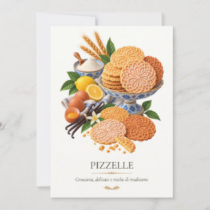 Invitation Pizzelle – Vintage Italian Dessert