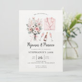 Invitation PJ Sleepover Adulte Pajamas Prosecco 30e anniversa (Debout devant)